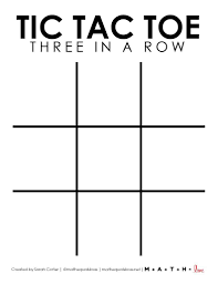 tic tac toe board